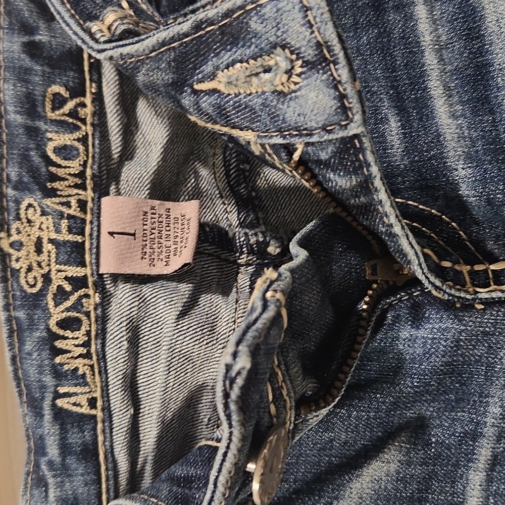 Almost Famous Women's Blue Jeans - Picture 3 of 10